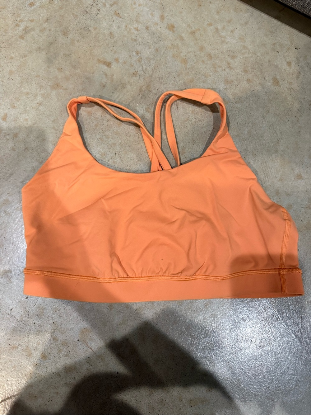 lululemon athletica Peach-Orange Double-Strap Sports Bra